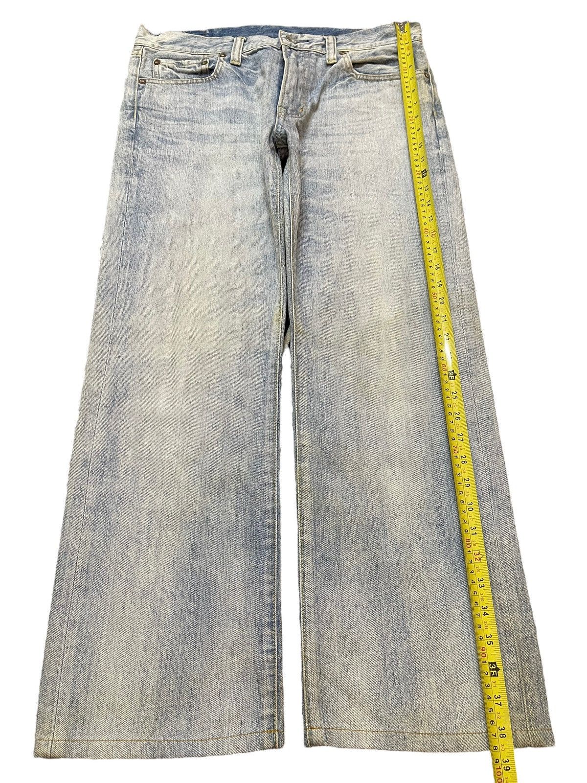 Uniqlo Vintage Japanese Uniqlo Faded Wash Style Baggy Jeans Size US 34 / EU 50 - 12 Thumbnail