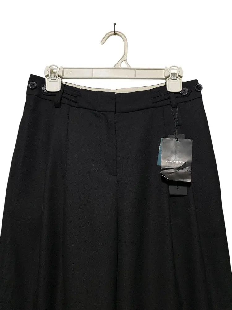Karl Lagerfeld BRAND NEW wide leg pleated tailored pants Size US 28 / EU 44 - 2 Thumbnail
