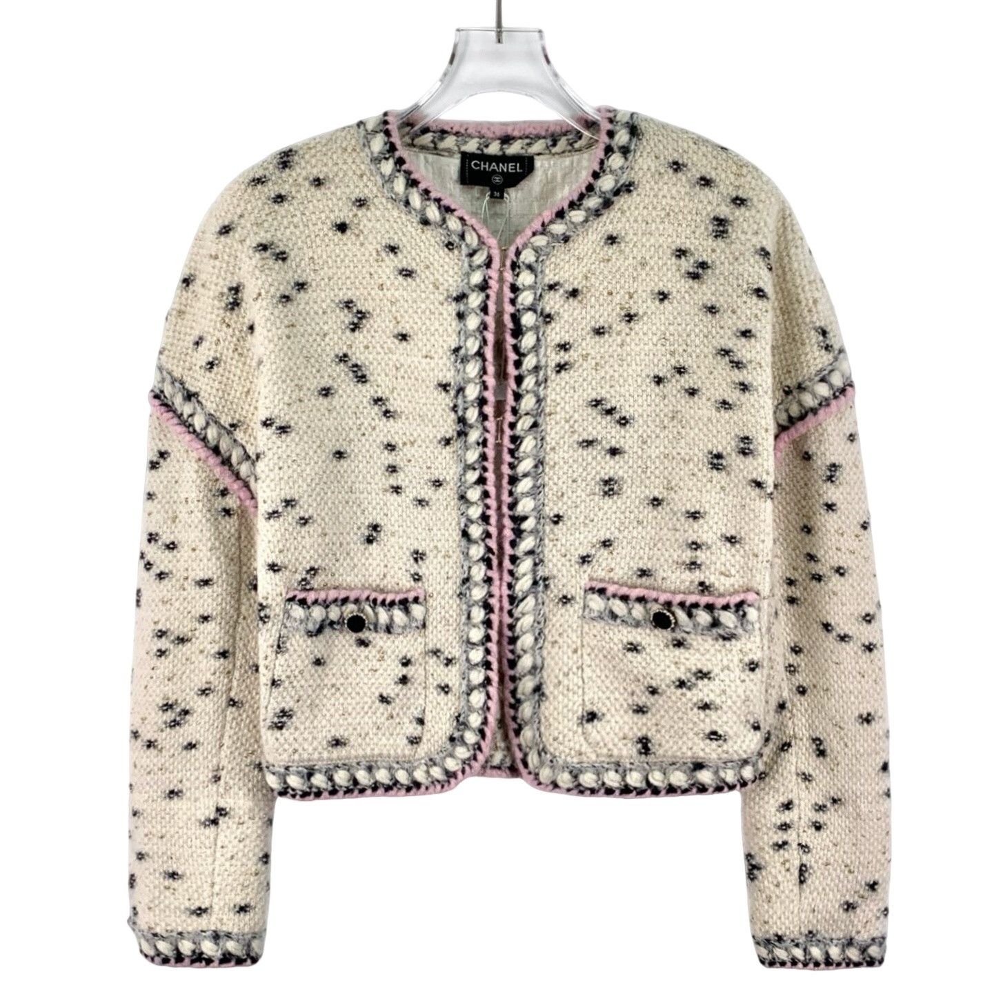 Chanel Chanel Cashmere Blend Knit Jacket 36 Size XS / US 0-2 / IT 36-38 - 1 Thumbnail