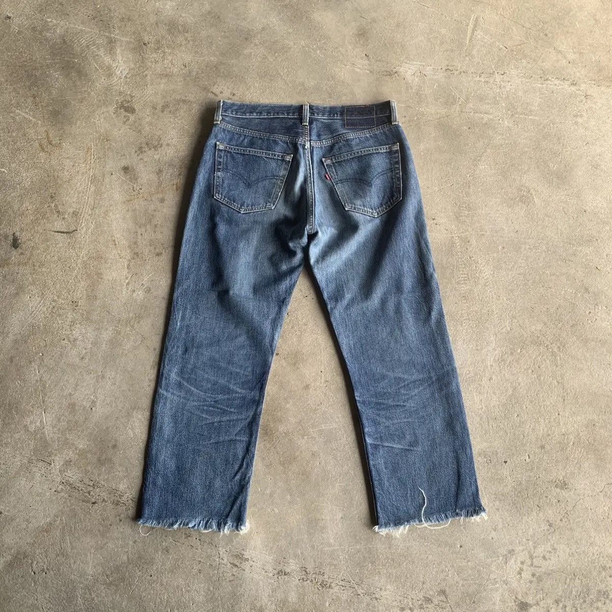 Levi's 1990’s Vtg Levi’s 501 Distressed Denim Ankle Pants Size US 31 - 10 Thumbnail