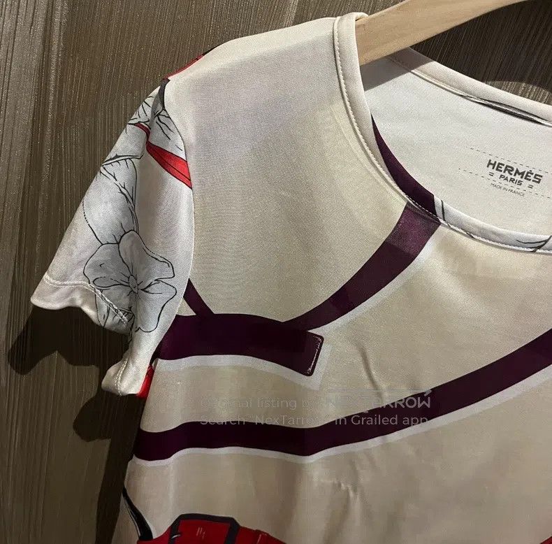 Hermes Hermes Silk top Size XS / US 0-2 / IT 36-38 - 4 Thumbnail