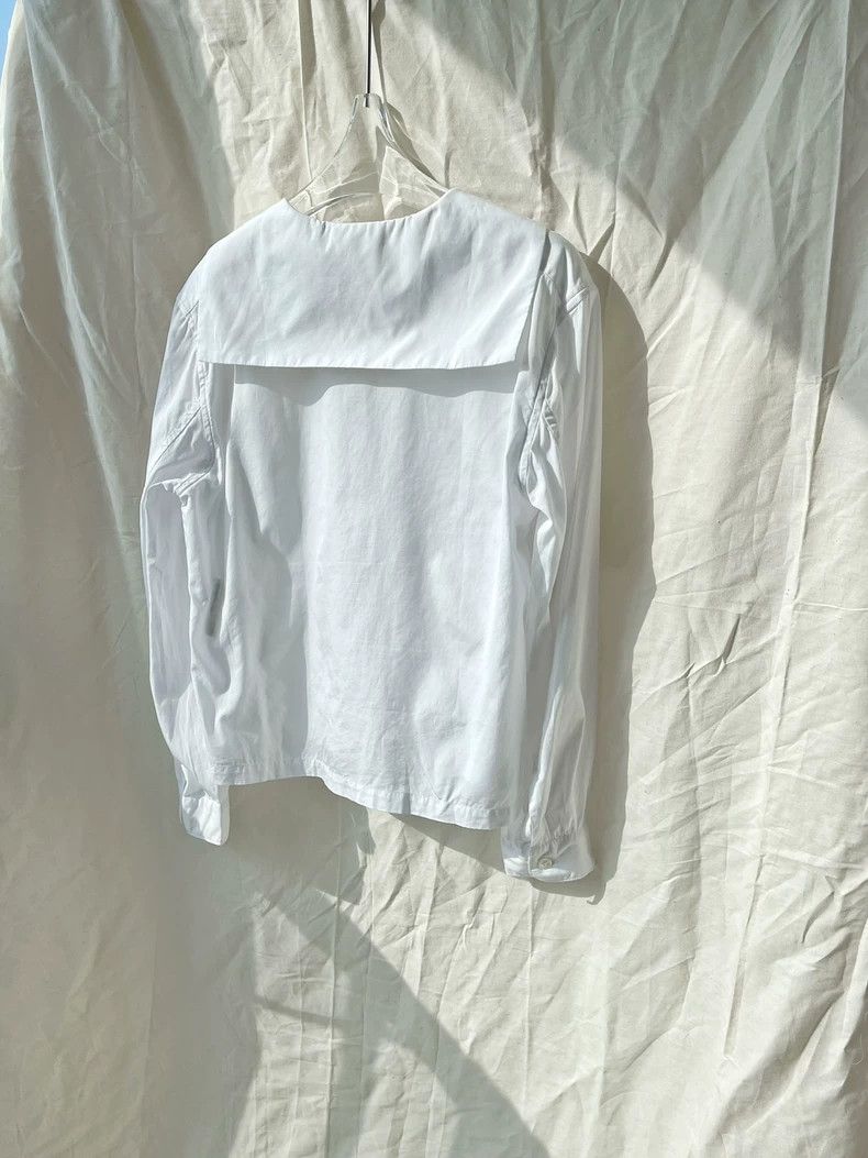 Comme des Garcons Comme Des Garcons British Navy Collar Sailor Collar Solid Size S / US 4 / IT 40 - 6 Thumbnail
