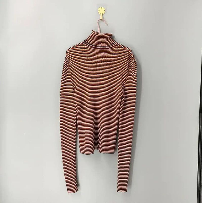 Chanel Chanel Multicolor High-Neck Pullover Sweater 0089 Size S / US 4 / IT 40 - 1 Thumbnail