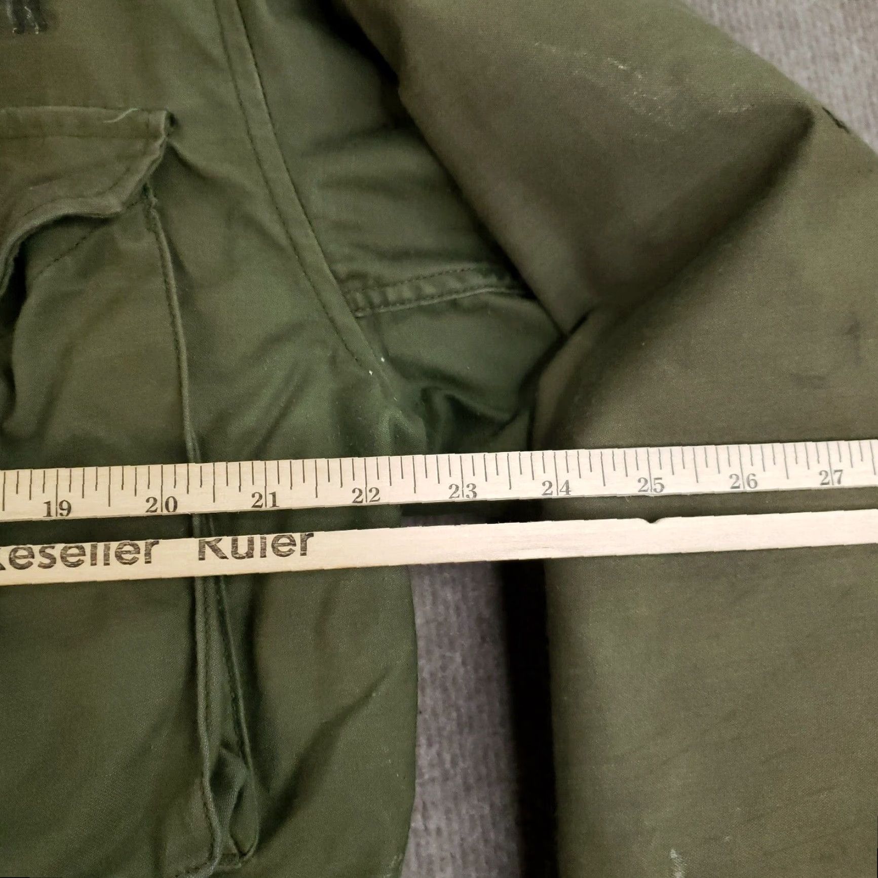 Vintage VINTAGE US Army Coat Mens M Green Military Jacket Long Zip Hooded Lined Pockets Full Zip OG-107 Seasonal Fall Winter Spring 90s? Size US M / EU 48-50 / 2 - 3 Thumbnail
