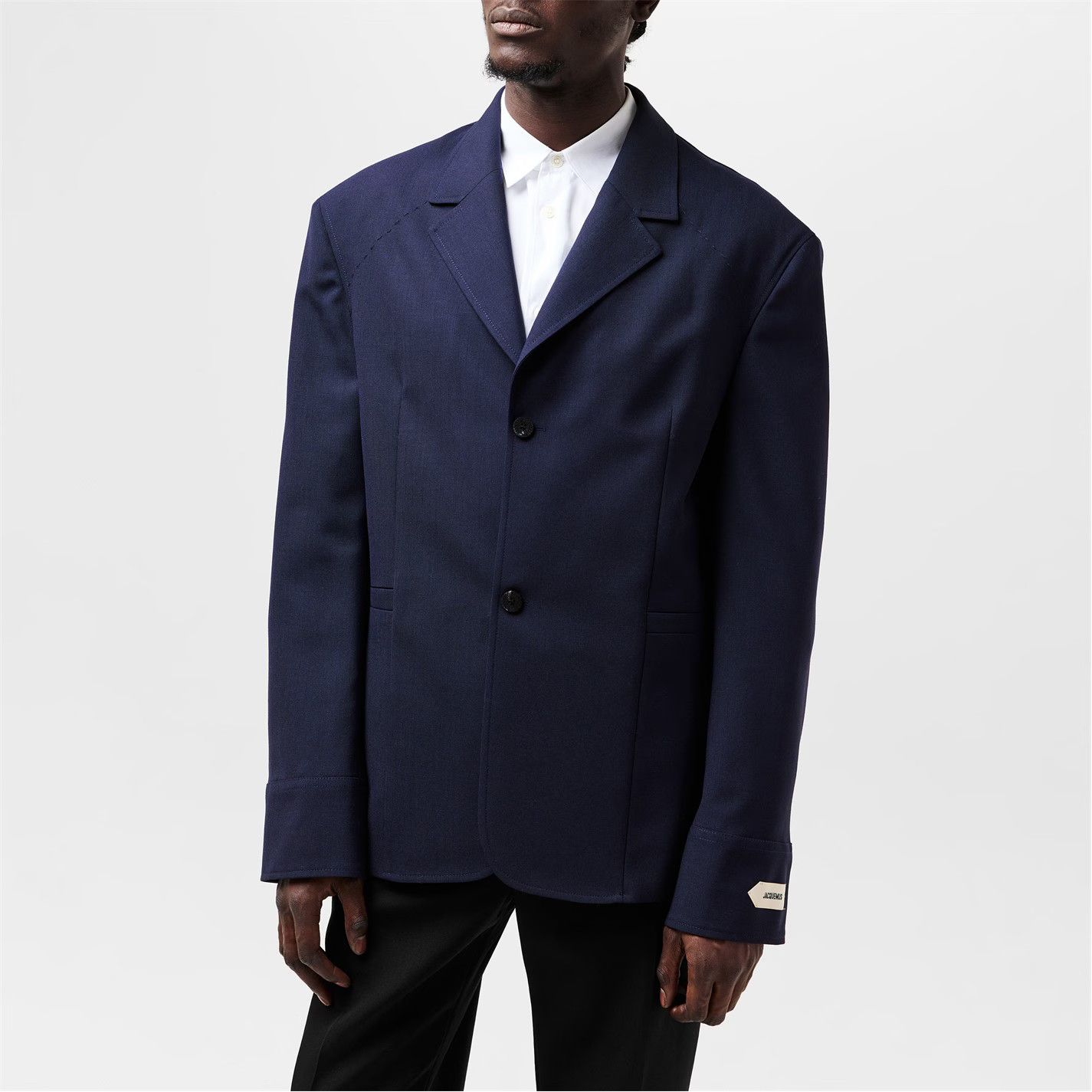 Jacquemus o1g2r1mq0426 Canevas Tailored Fit Blazer in Navy Size US S / EU 44-46 / 1 - 2 Thumbnail