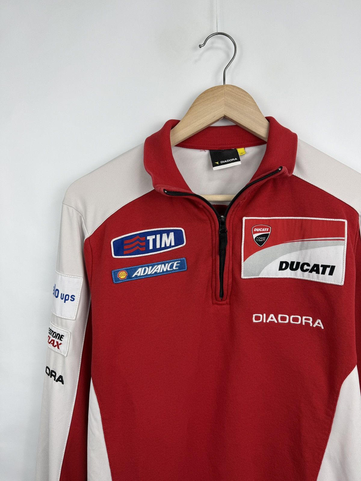 Ducati 🇮🇹 Ducati Corse Diadora Bridgestone Shell Long Sleeve 2015 Size US L / EU 52-54 / 3 - 3 Thumbnail