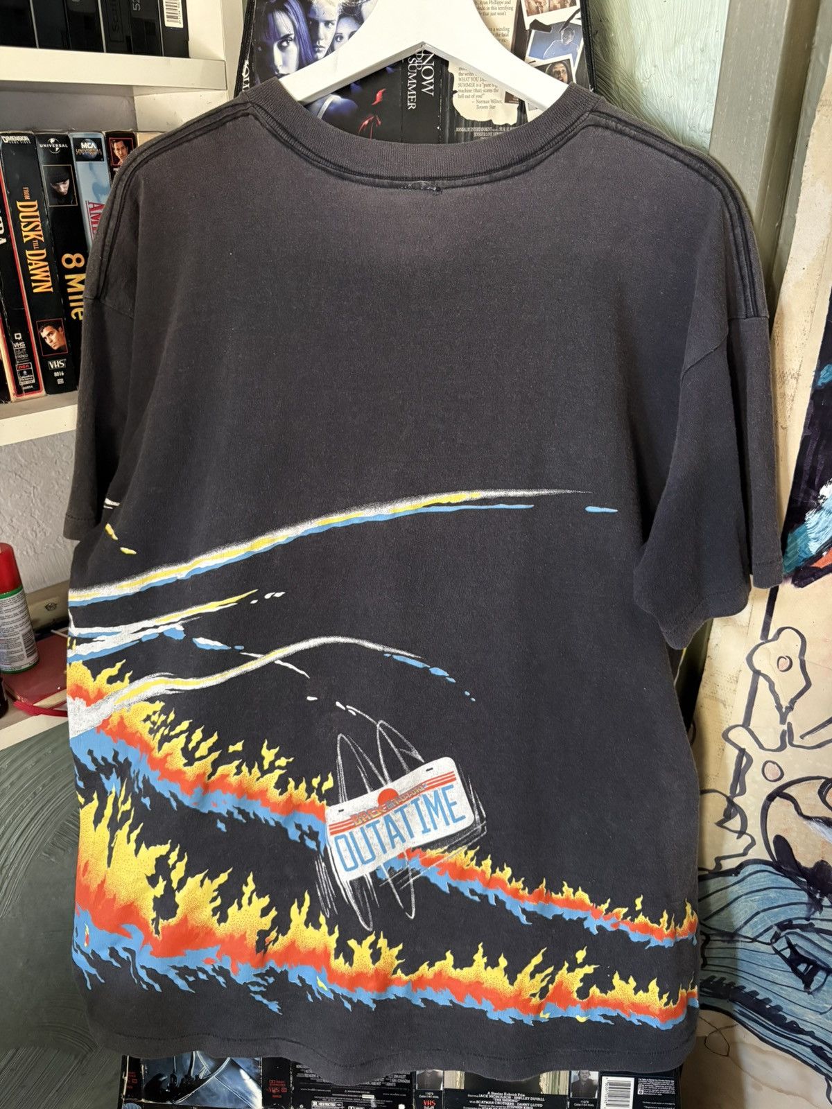Vintage Vintage 1990’s Back To The Future Neon AOP Shirt Size XL Size US XL / EU 56 / 4 - 4 Thumbnail