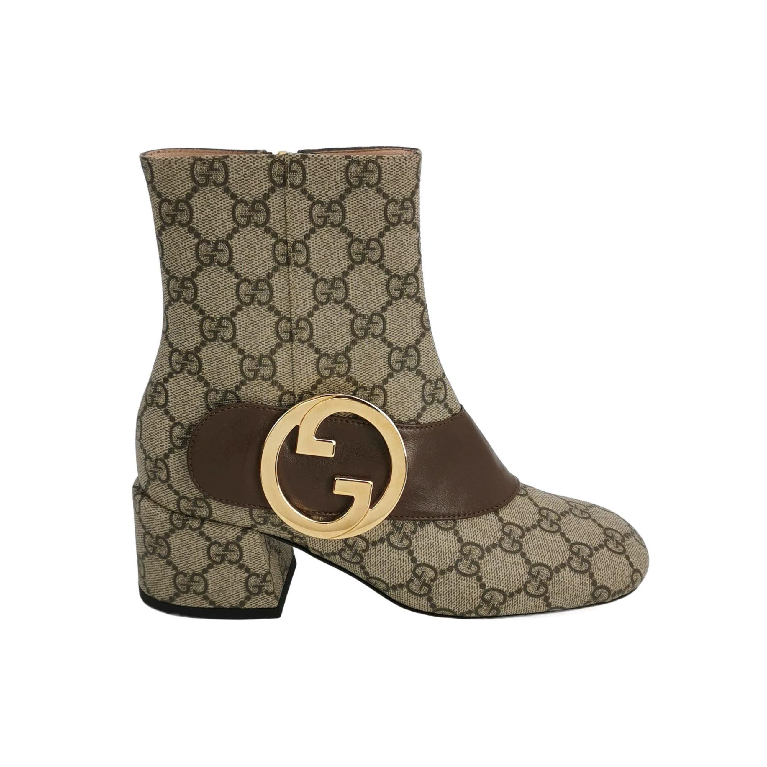 Gucci Gucci Blondie GG Block Heel Ankle Boots Size US 4 / IT 34 - 1 Thumbnail