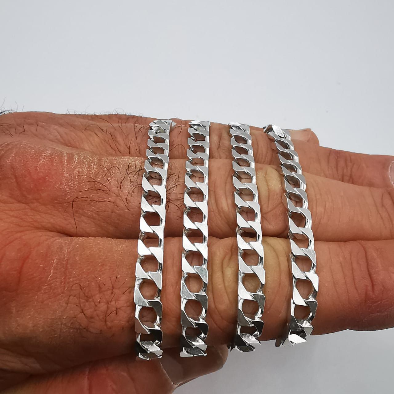 Sterling Silver Vintage Chain, 925 Sterling Silver, Signed 29,39g Size ONE SIZE - 9 Thumbnail