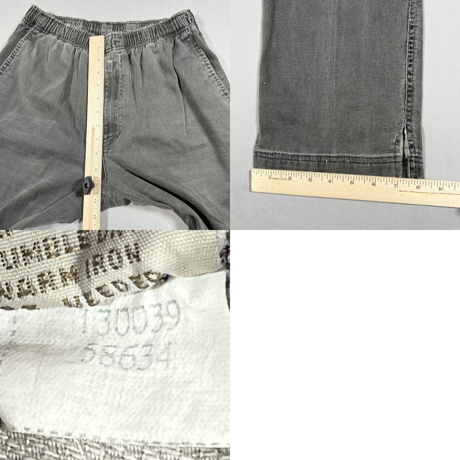 The Territory Ahead The Territory Ahead Men Small Gray Corduroy Pants Elastic Waist Drawstring Size US 29 - 9 Thumbnail