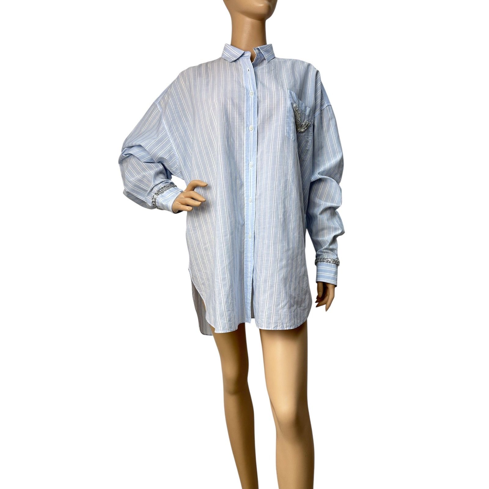 Ermanno Scervino Ermanno Scervino Striped Cotton Shirt - Size 44 Size M / US 6-8 / IT 42-44 - 1 Thumbnail