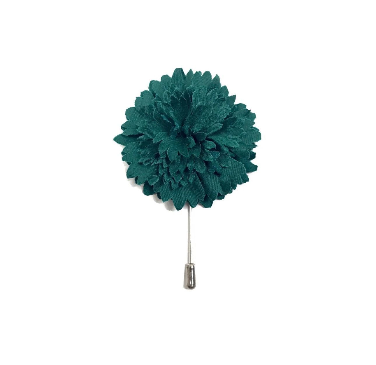 image of Lanvin Carnation Flower Pin in Green, Men's