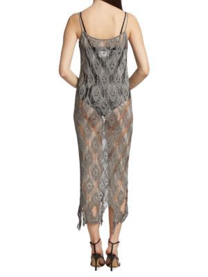 Maison Margiela o1y0625 Maxi Dress in Gray Size S / US 4 / IT 40 - 4 Thumbnail