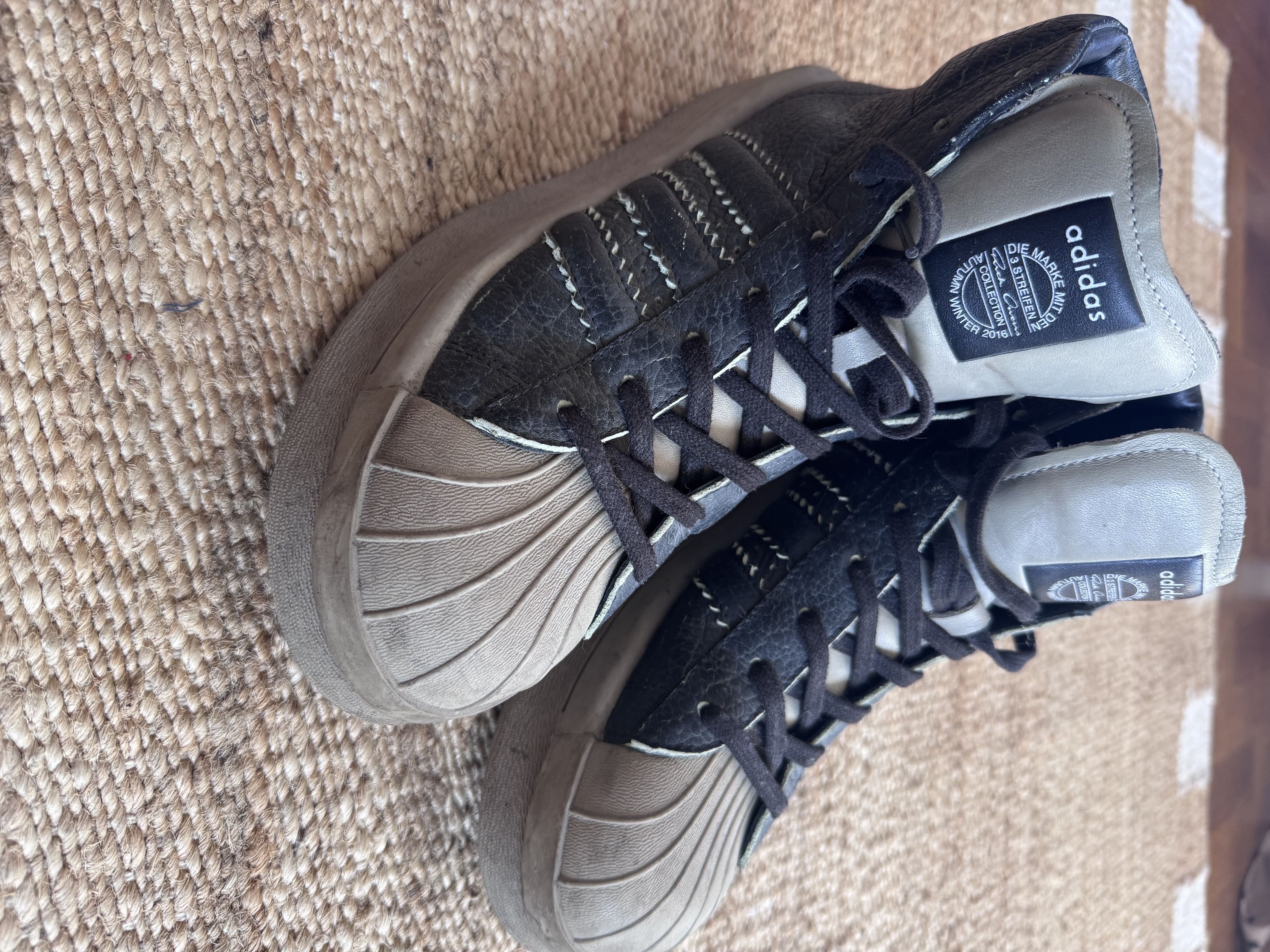 Rick Owens x Adidas Mastodon Pro Model Cracked Black/Pearl