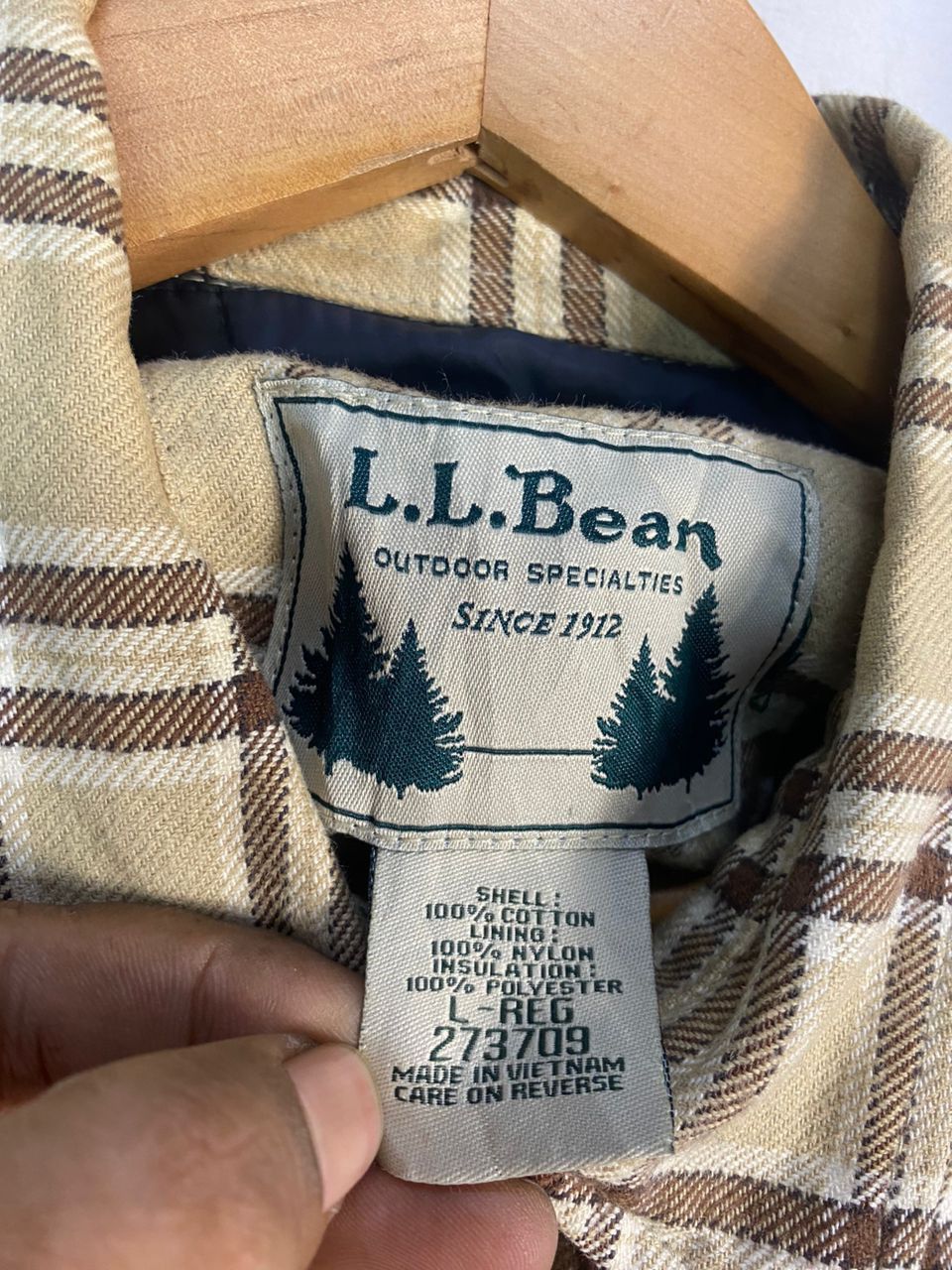 Flannel × L.L. Bean Vintage L.L bean button up flannel shirt Size US L / EU 52-54 / 3 - 5 Thumbnail