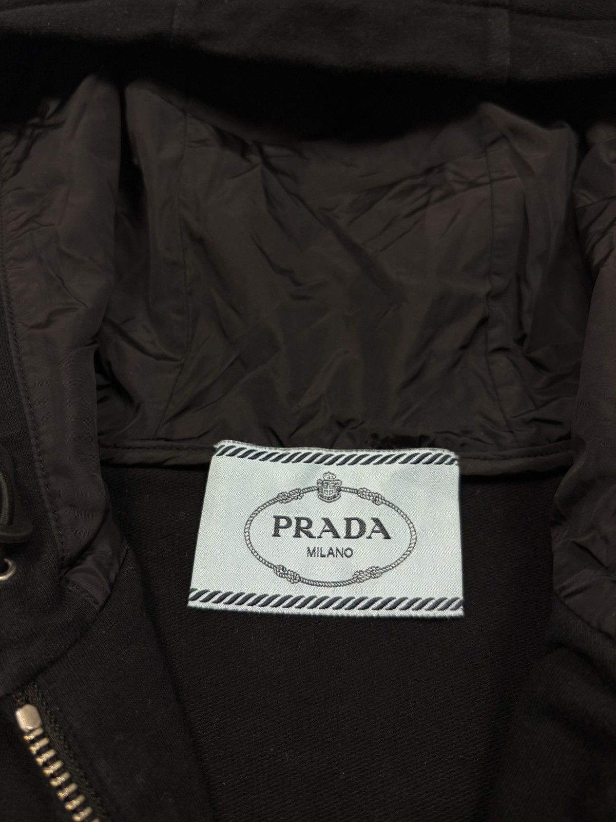 Prada PRADA RED TAB WOMEN’S NYLON ZIP HOODIE Size S / US 4 / IT 40 - 12 Thumbnail