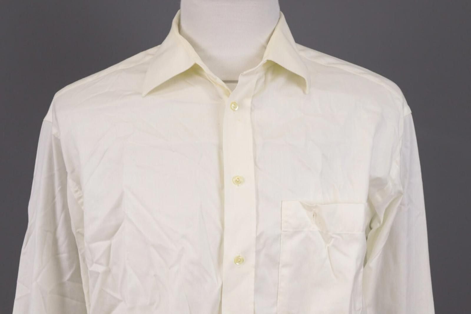 Eton Vintage Eton White Long Sleeve Button Down Shirt 44-46 Size US M / EU 48-50 / 2 - 2 Thumbnail