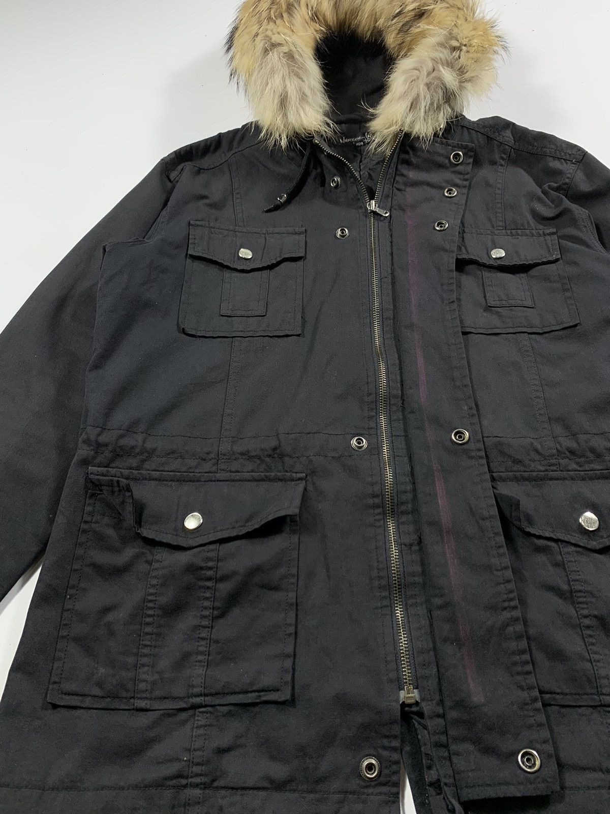 If Six Was Nine × Japanese Brand × Le Grande Bleu (L.G.B.) Crazy Fesyen Fur faded zip Hoodie ifsixwasnine lgb style Size US L / EU 52-54 / 3 - 5 Thumbnail