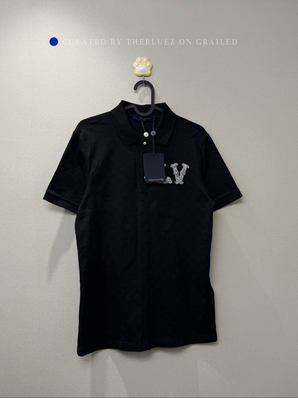 Louis Vuitton Elegant Black Rhinestone Polo Shirt Size US S / EU 44-46 / 1 - 1 Thumbnail