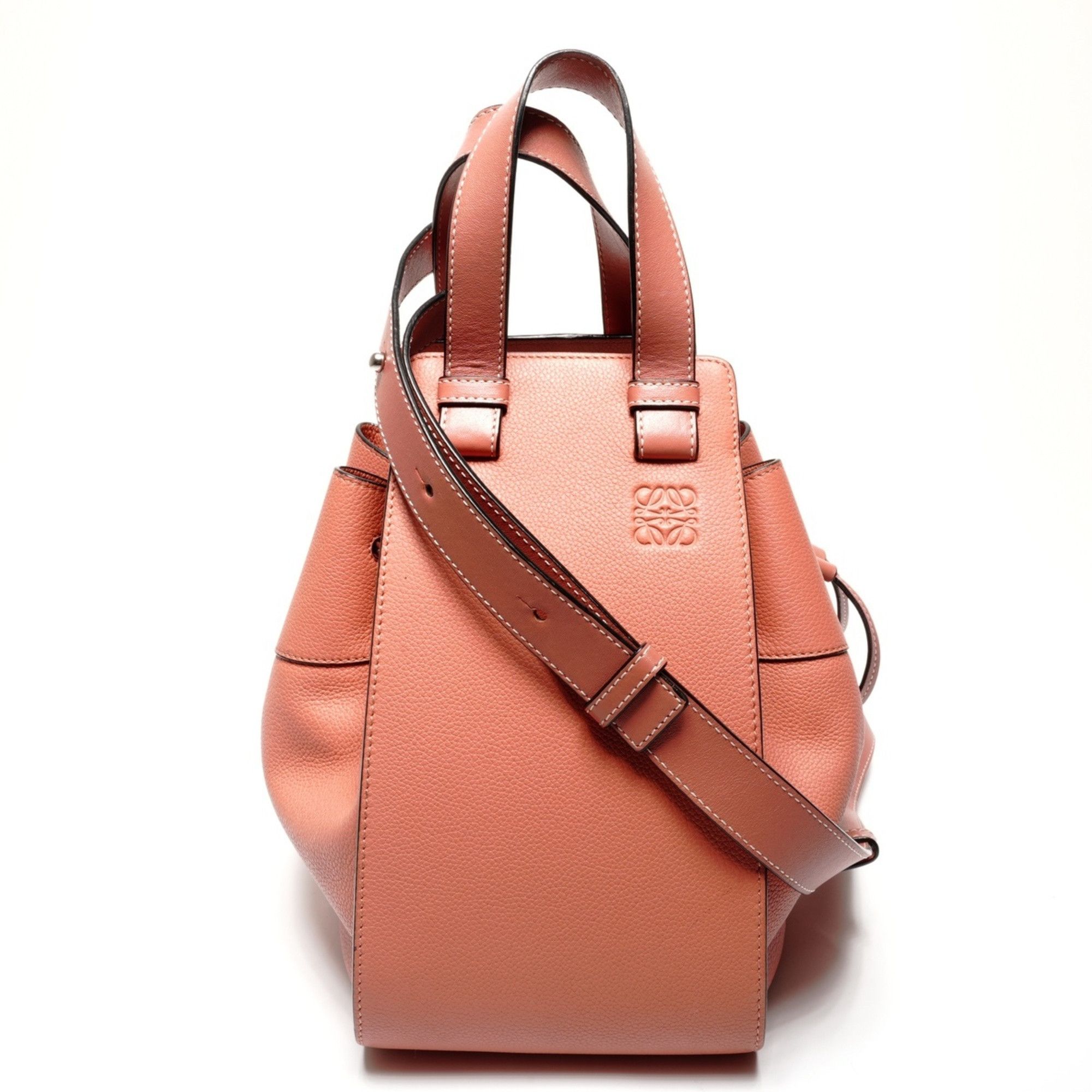Loewe Loewe Hammock Small Leather 2-Way Shoulder Bag, Pink Size ONE SIZE - 1 Thumbnail