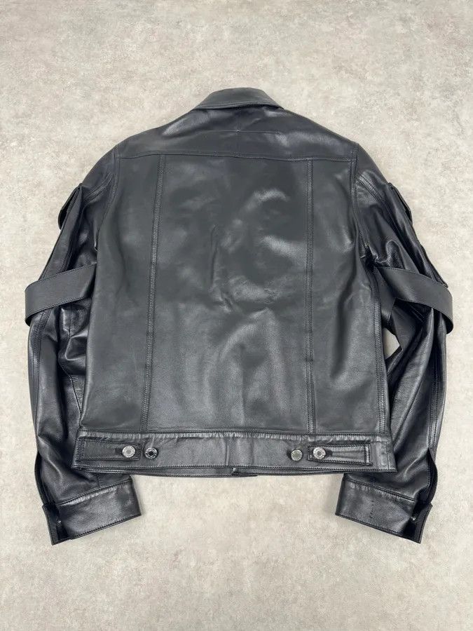 Givenchy SS2015 Givenchy Black Leather Straps Trucker Jacket Size US S / EU 44-46 / 1 - 5 Thumbnail