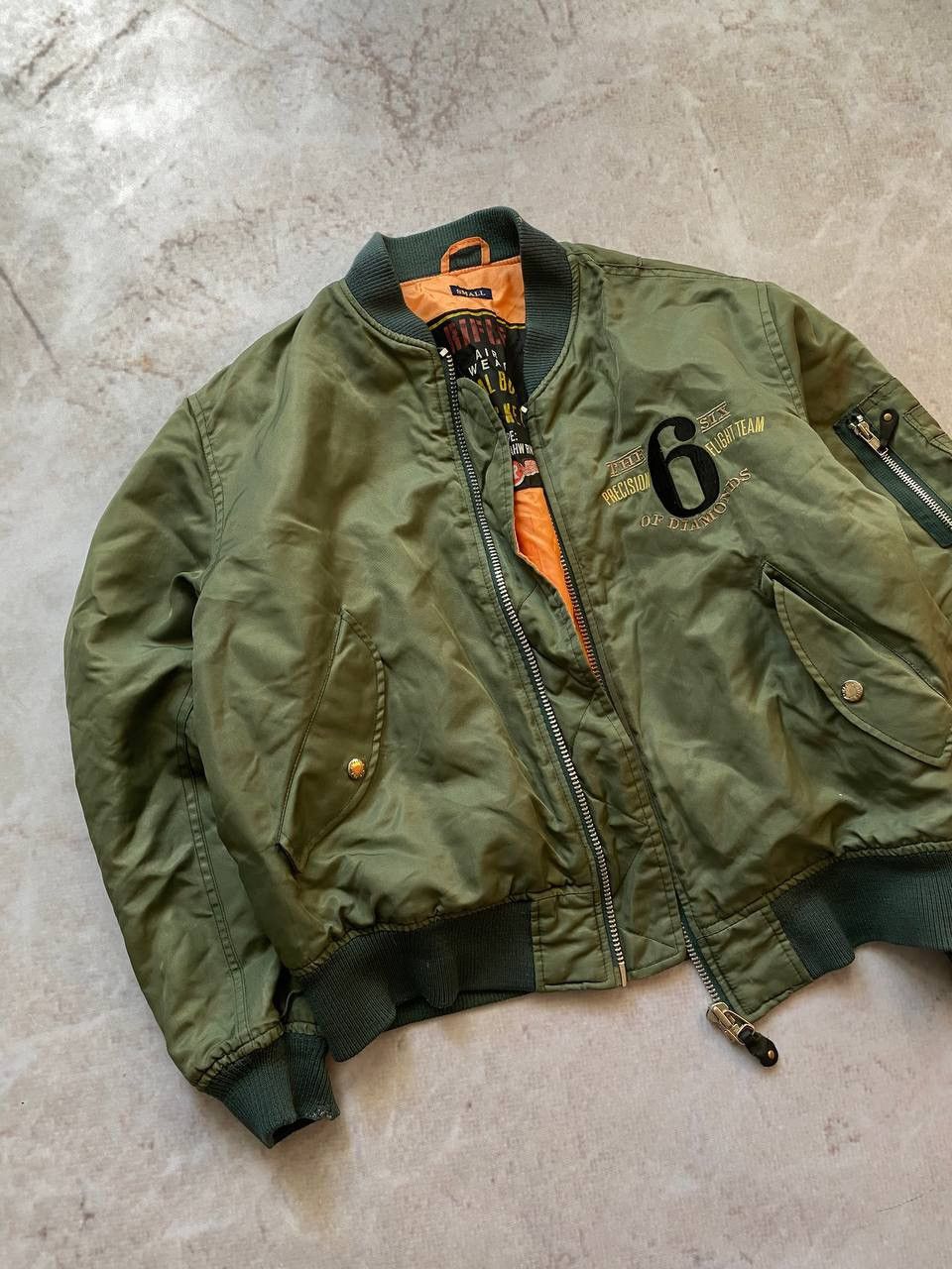 RIFLE × Vintage Vintage RIFLE Bomber Jacket MA-1 Military USA Schott Style Size US S / EU 44-46 / 1 - 2 Thumbnail