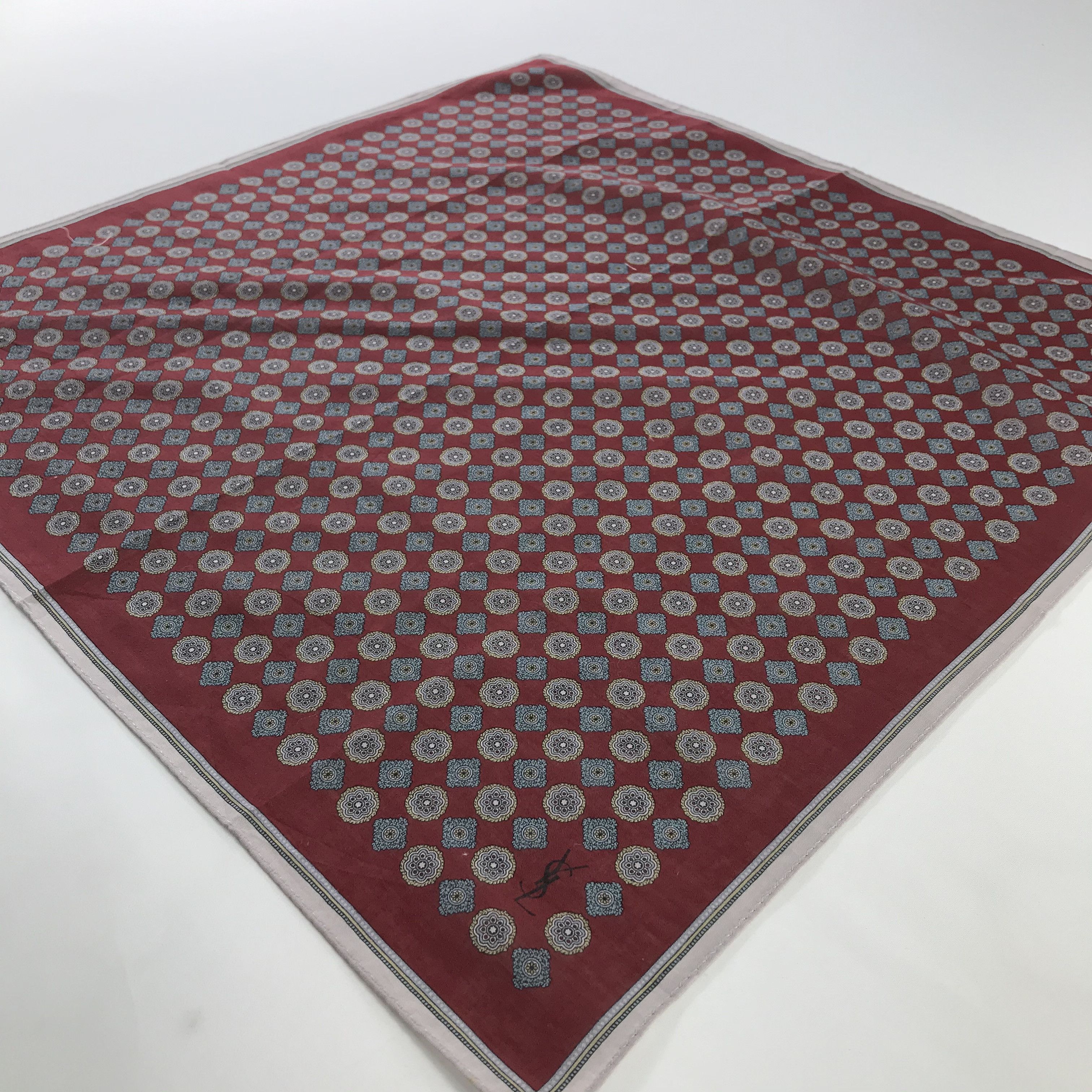 Vintage × Yves Saint Laurent Yves Saint Laurent Bandana / Handkerchief /Neckerchief -S902 Size ONE SIZE - 2 Thumbnail