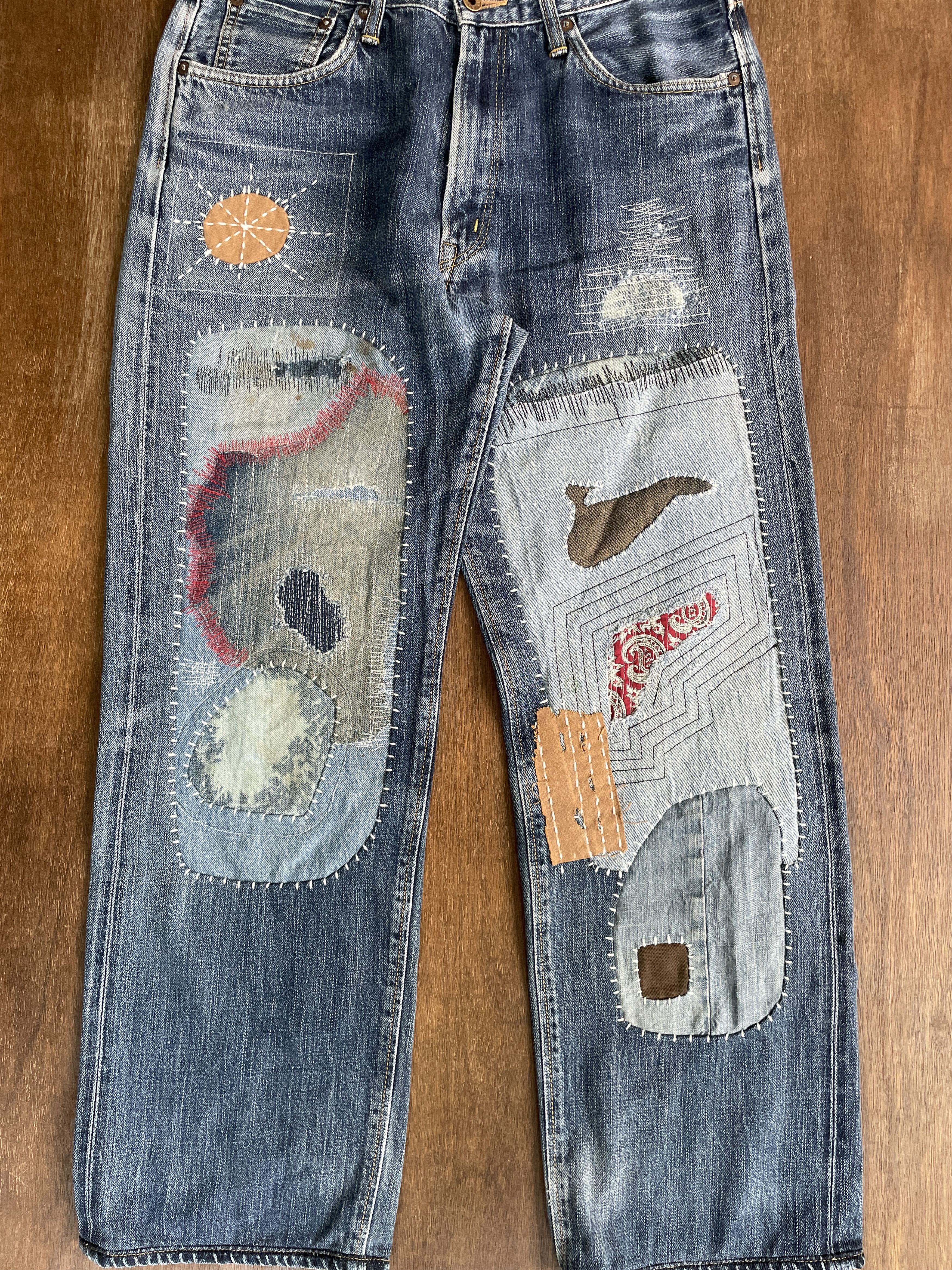 Edwin Edwin Customized Boro Handmade Jeans Size US 29 - 3 Thumbnail