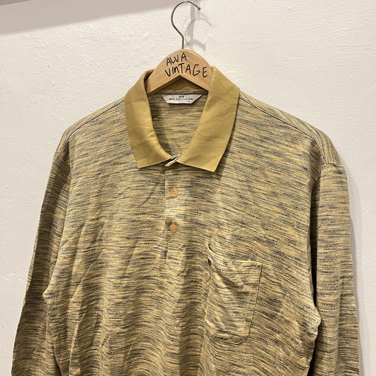 Balenciaga Vintage 90s Balenciaga Golf Polo Shirt BB logo Size US M / EU 48-50 / 2 - 2 Thumbnail