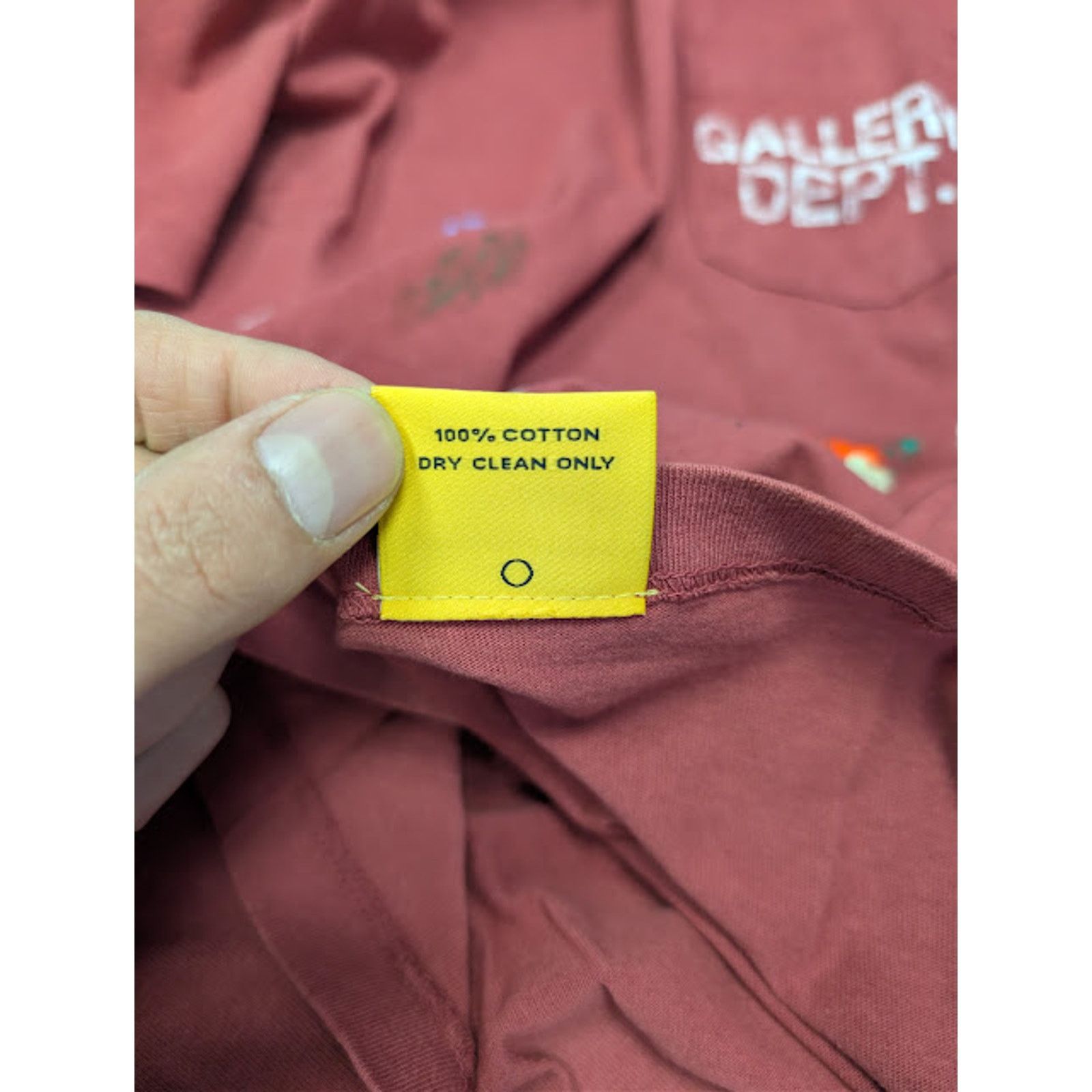 Gallery Dept. o1rshd1 Vintage Logo Painted T-Shirt in Brick Red Size US XXL / EU 58 / 5 - 18 Thumbnail