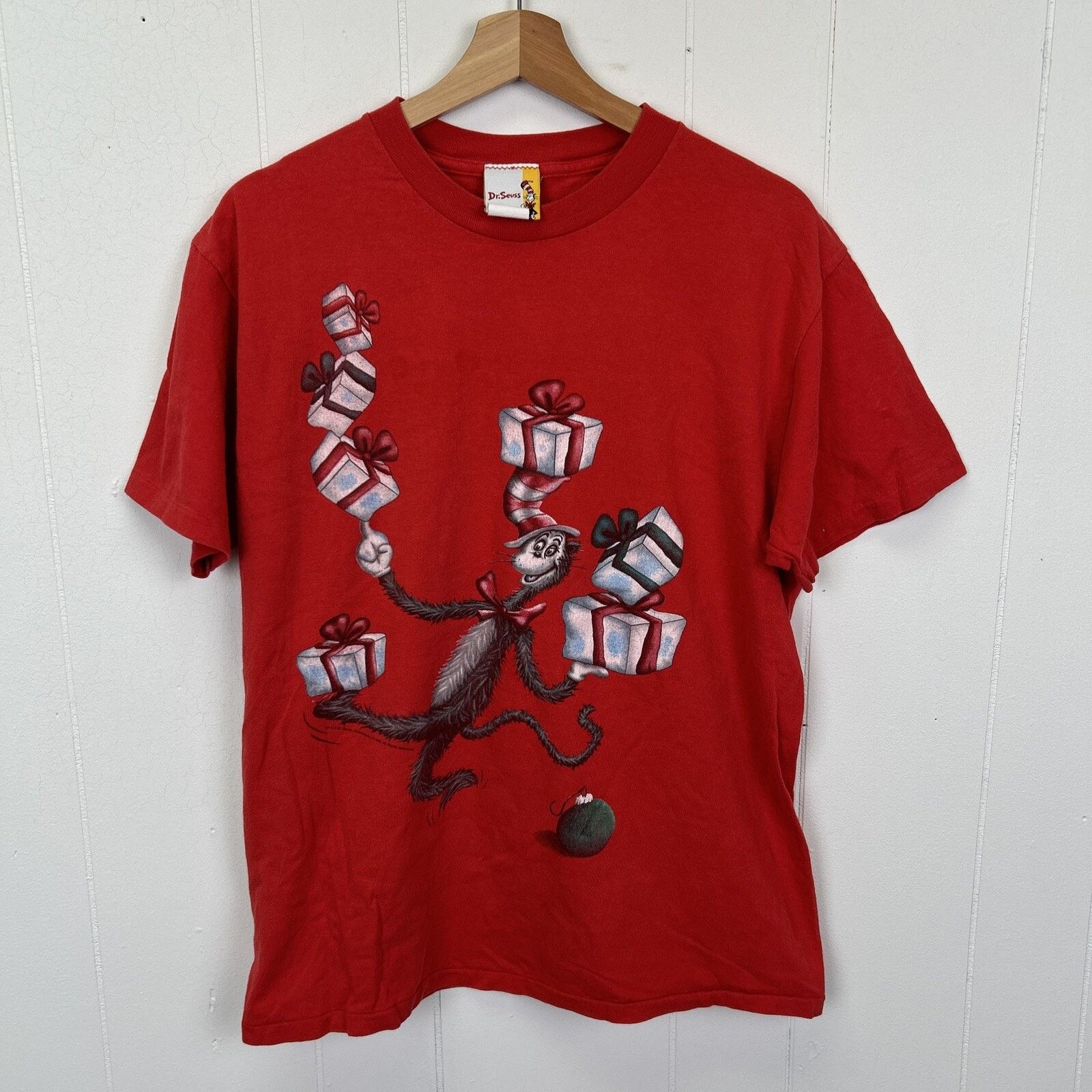 Vintage Dr Seuss 1999 Cat In The Hat Vintage Christmas L-shirt Large Size US L / EU 52-54 / 3 - 1 Thumbnail
