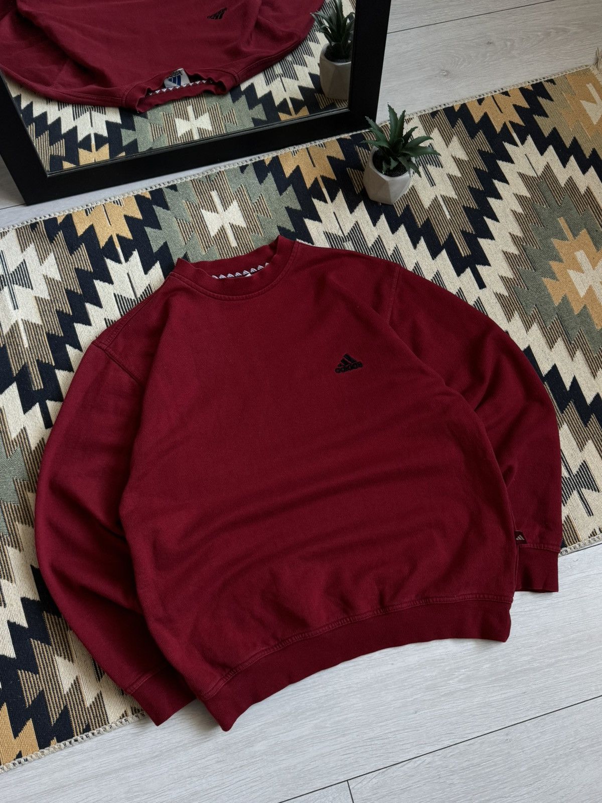 Adidas Vintage 90’s Adidas Oversized Sweatshirt Size US M / EU 48-50 / 2 - 2 Thumbnail