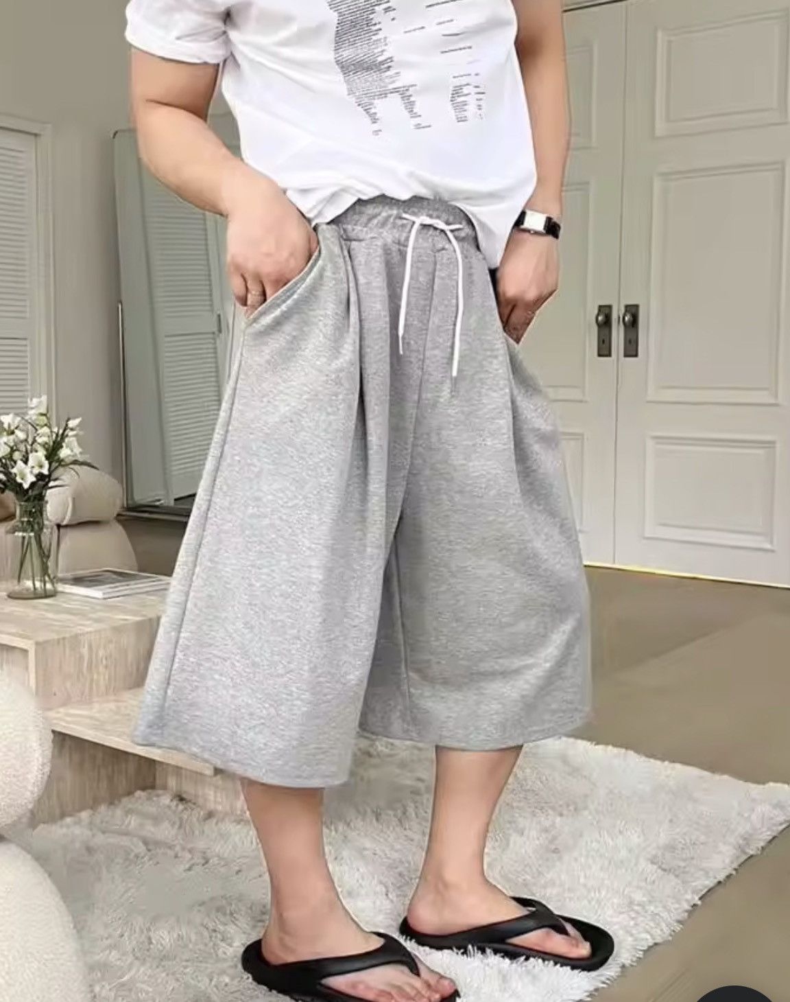 Japanese Brand Korean Style Men's Sports Shorts Drawstring Size US 27 - 4 Thumbnail