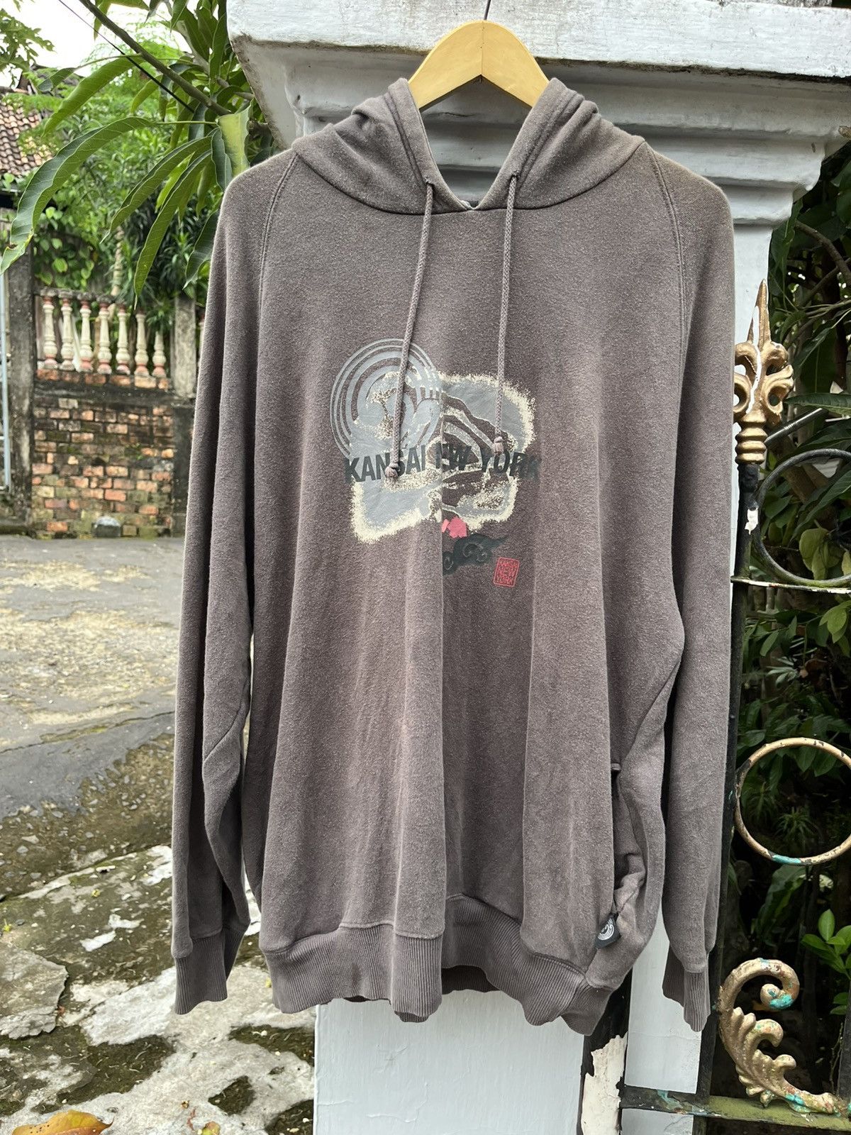 Kansai Yamamoto RARE Vintage Kansai New York Hoodie Size US XL / EU 56 / 4 - 1 Thumbnail