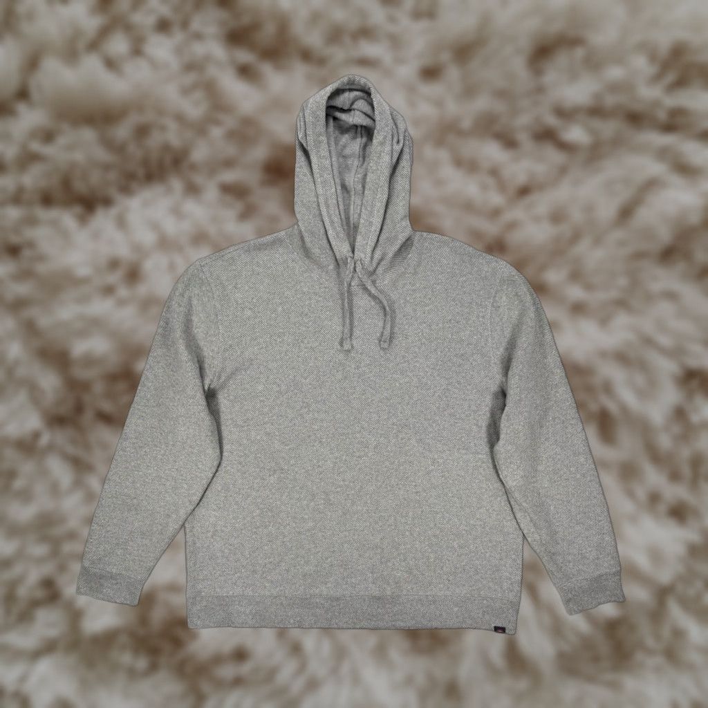 VINTAGE Faherty Legend Sweater Hoodie Stretch Pullover Mens 2XL Gray Hooded ExCELLENT CONDITION