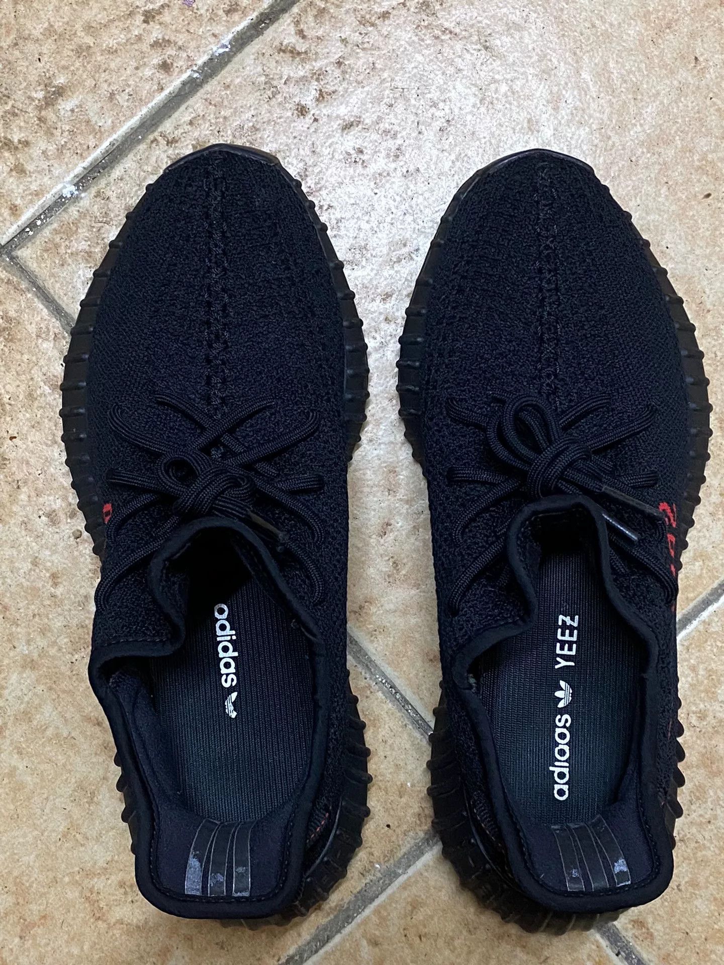 Adidas Adidas YEEZY350 Black Lowtop Sneakers 42 Men Size US 9 / EU 42 - 1 Thumbnail