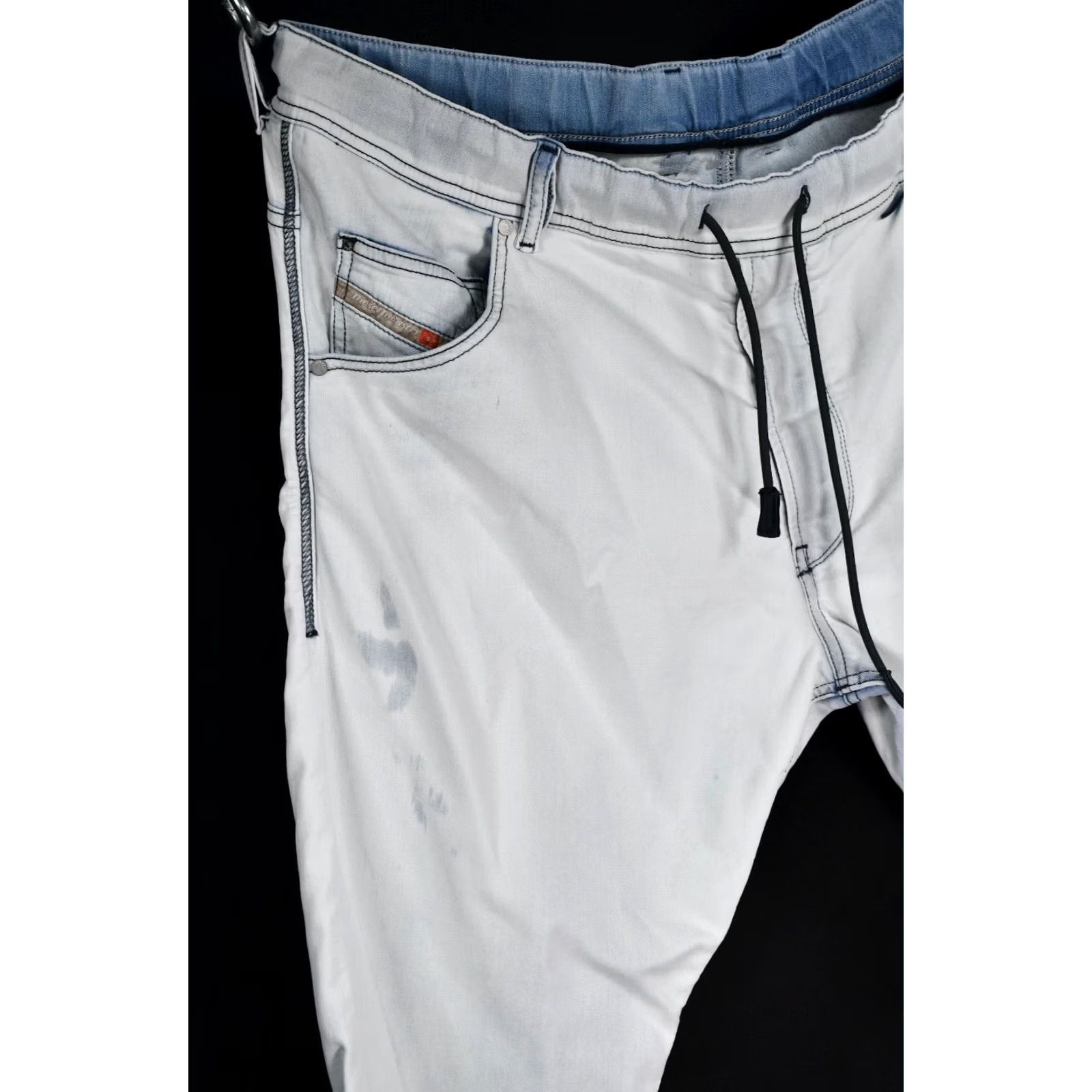 Diesel Diesel Krooley-NE Stretch Jogg Jeans Sweat Pants Men's W36 Jeans Gray 90%Cotton 8%Polyester 2%Elastane Classic Fit Size US 36 / EU 52 - 3 Thumbnail