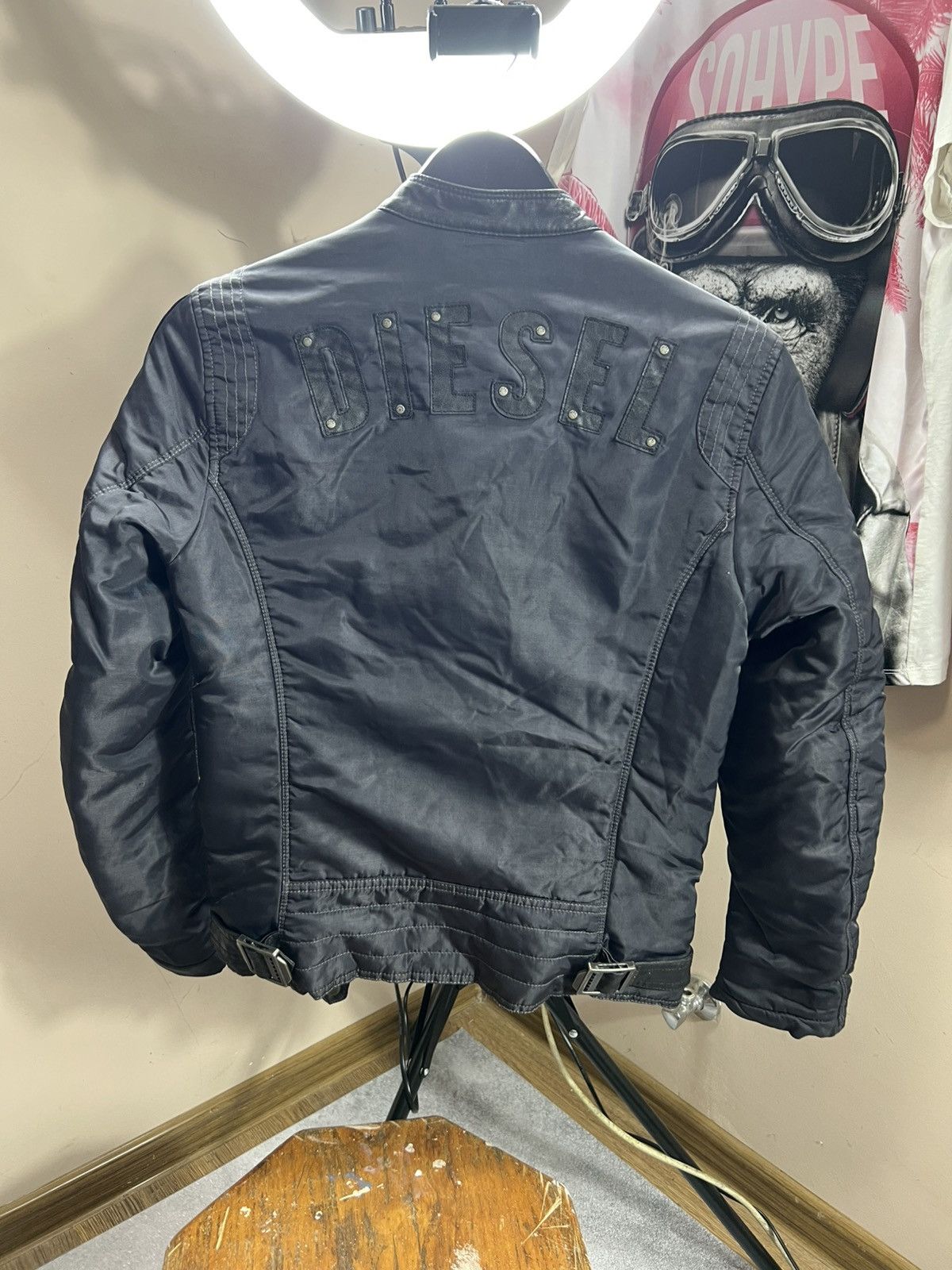 Diesel Vintage Diesel Avant-Garde rick owens style bomber jacket Size L / US 10 / IT 46 - 5 Thumbnail