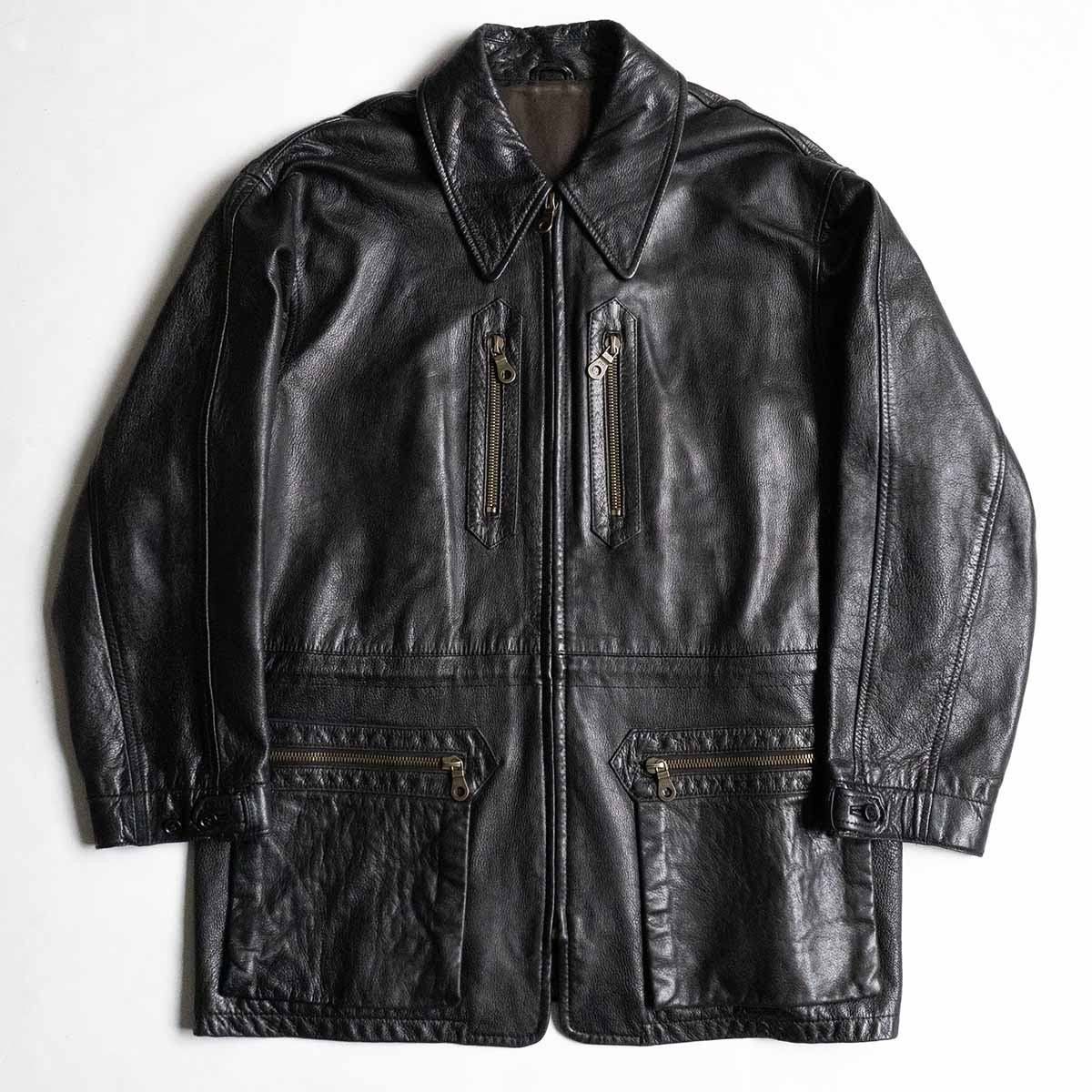Yohji Yamamoto YOHJI YAMAMOTO LQ Y's for men Leather design coat Size US XXL / EU 58 / 5 - 1 Thumbnail