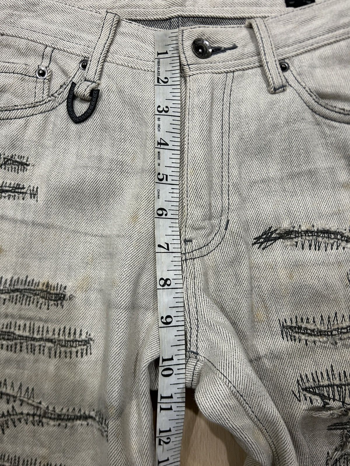 semanticdesign Vintage SemanticDesign Clawmark Distressed Trashed Jeans Size US 31 - 13 Thumbnail
