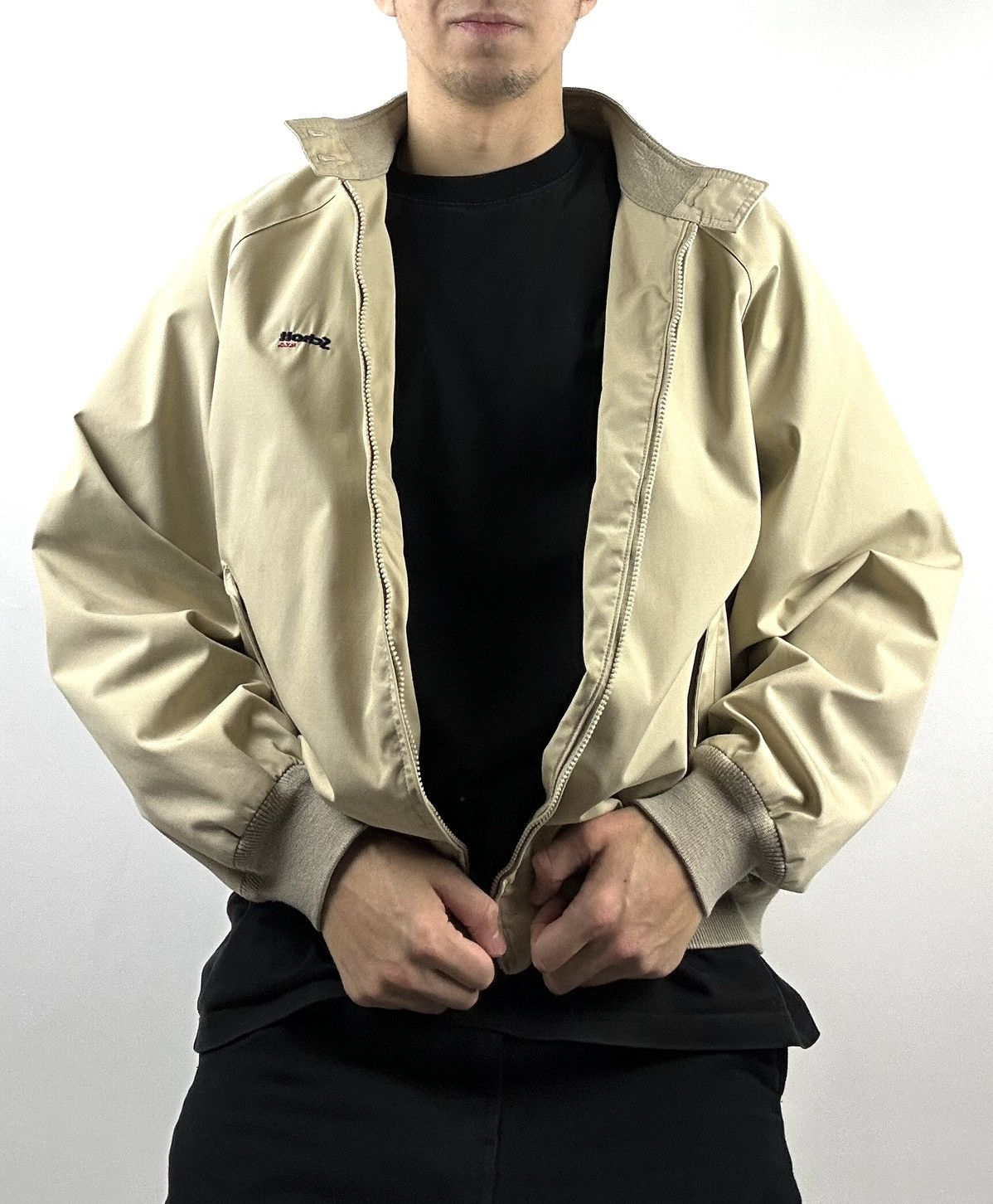 Schott Schott NYC Beige Blouson Jacket Bomber Plaid Lined Vintage Size US XL / EU 56 / 4 - 2 Thumbnail