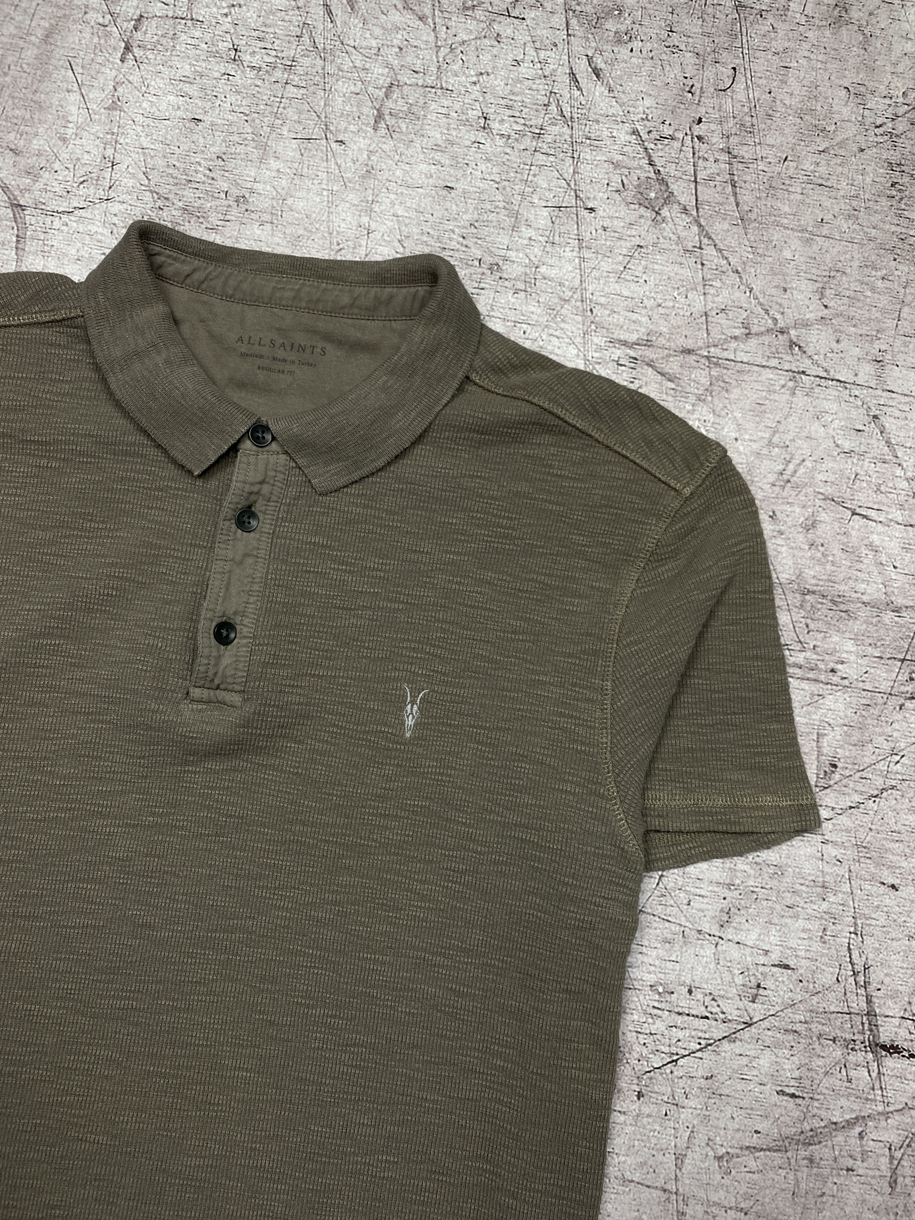 Allsaints × Vintage Allsaints Vintage Mens Muse Polo Shirt Size US M / EU 48-50 / 2 - 2 Thumbnail