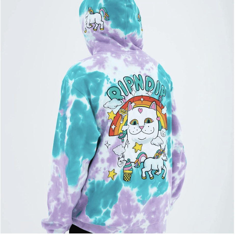 RIPNDIP Rare RIPNDIP “Nermland Hoodie” in Purple / Teal Tie Dye Size US S / EU 44-46 / 1 - 7 Thumbnail