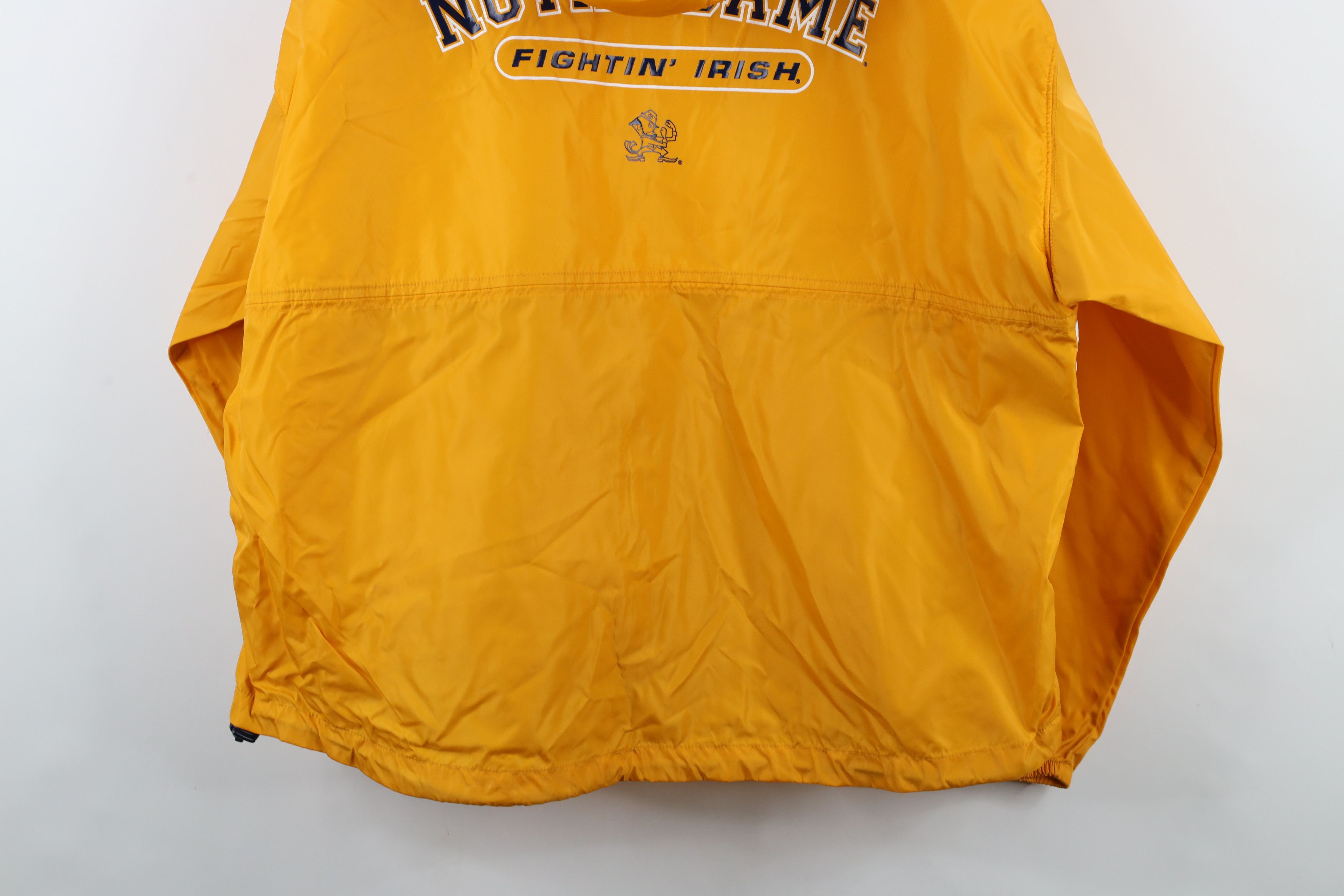 Vintage Vintage 90s Notre Dame University Hooded Windbreaker Jacket Size US L / EU 52-54 / 3 - 14 Thumbnail