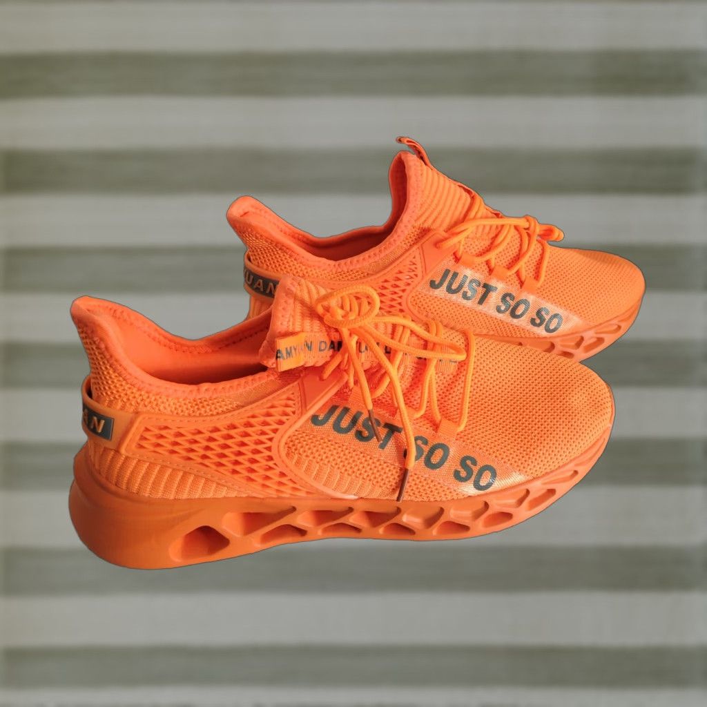 Vintage Damyuan Sneakers Unisex 43 EUC Bright Orange Just So So Size US 10 / IT 40 - 1 Thumbnail