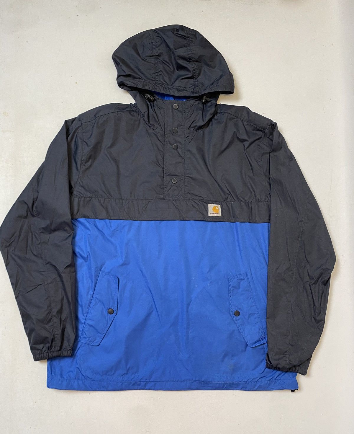 Carhartt Wip Used Carhartt Wip Bluster Jacket SizeXL Blue Black Windproof Size US XL / EU 56 / 4 - 1 Thumbnail