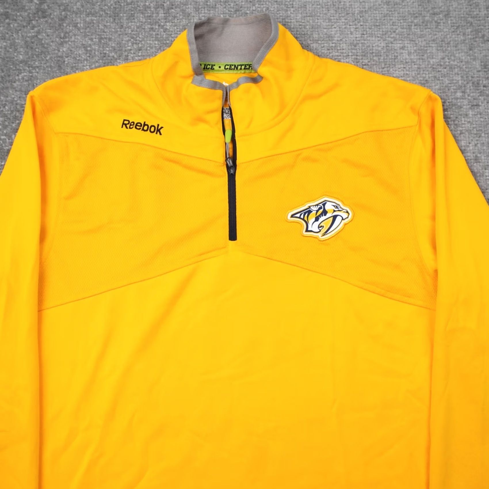 Reebok Reebok Nashville Predators Mens M Yellow Long Sleeve Athletic Shirt Size US M / EU 48-50 / 2 - 6 Thumbnail