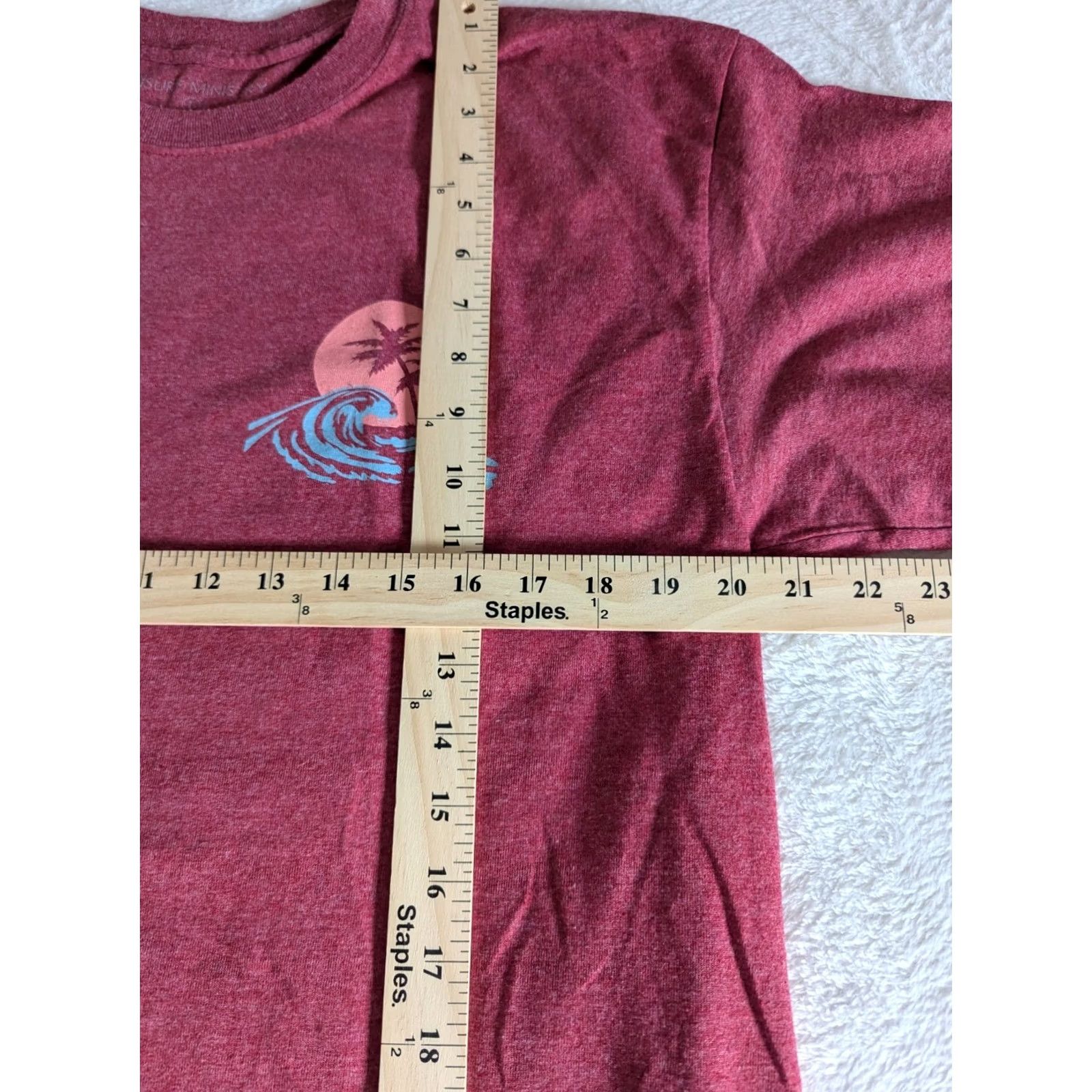 Vintage Surf Ministry Graphic Tee Shirt Mauve Men's L Palm Beach California Logo T-Shirt Beach California Logo Short Sleeve Crew Neck Cotton Size US L / EU 52-54 / 3 - 7 Thumbnail