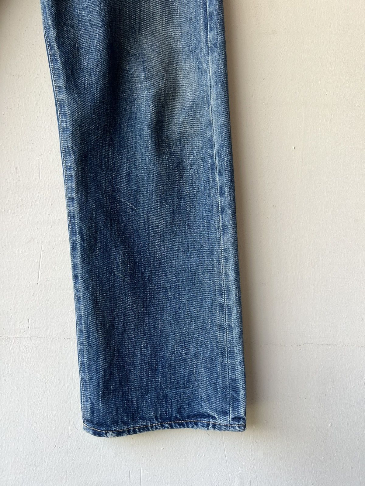 Chimala Chimala Japan Distressed Faded Denim Selvedge Jeans Size US 31 - 19 Thumbnail