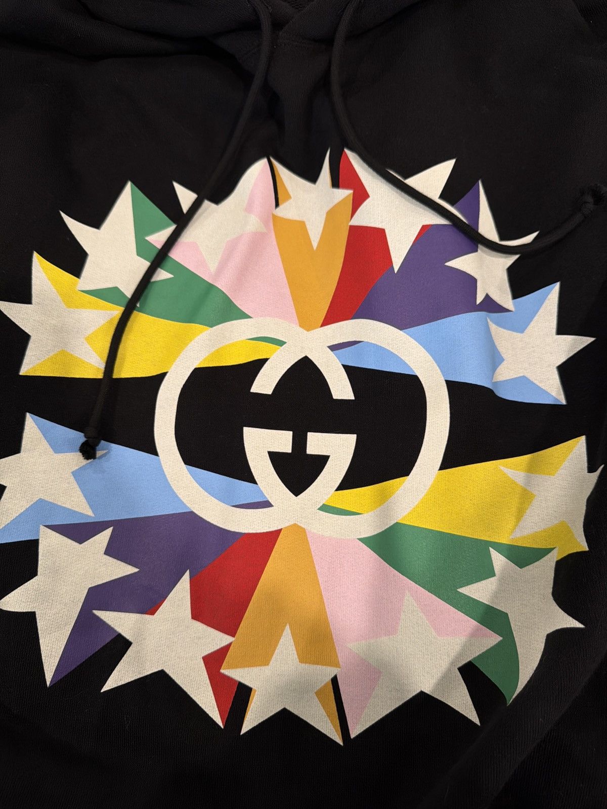 Gucci Gucci Interlocking G Star Burst Print Cotton Sweatshirt Size US L / EU 52-54 / 3 - 5 Thumbnail